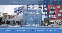 Desktop Screenshot of orthodonticsofcambridge.com